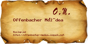Offenbacher Médea névjegykártya